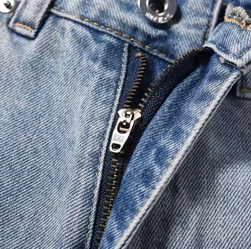 Light Washed Distressed Denim Pant - Image 3