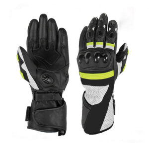 Long gauntlet Long cuff Knuckle Protected Motorbike Gloves for Men