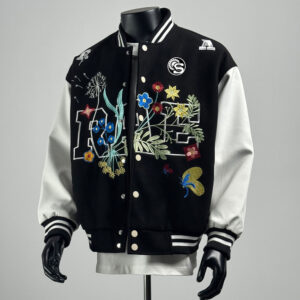 Varsity Leather Sleeve Fashion Jacket for Boys